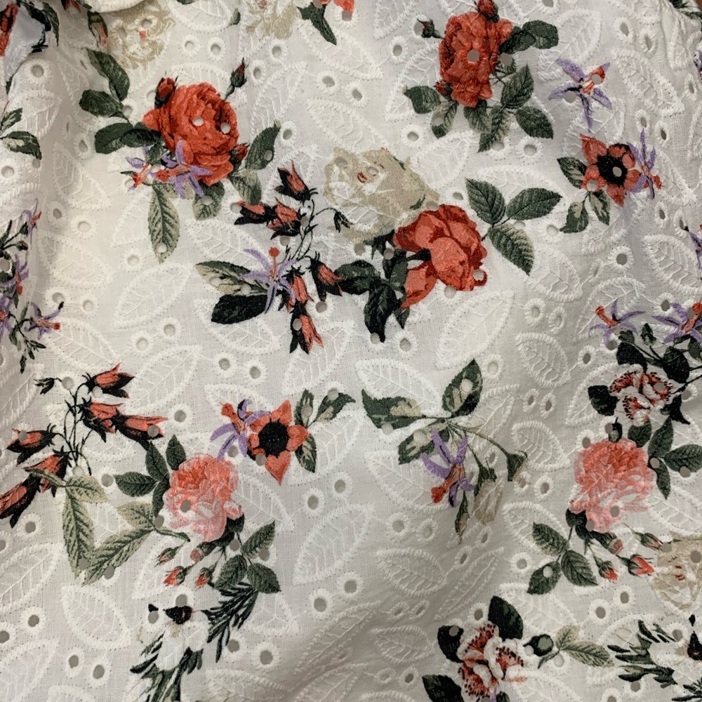 INTERNATIONAL CONCEPTS 2X Floral Top NWOT Asymmetrical Neckline One Shoulder - Picture 3 of 10